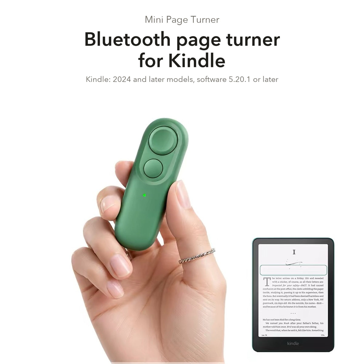 Mini Page Turner for Kindle — held in hand