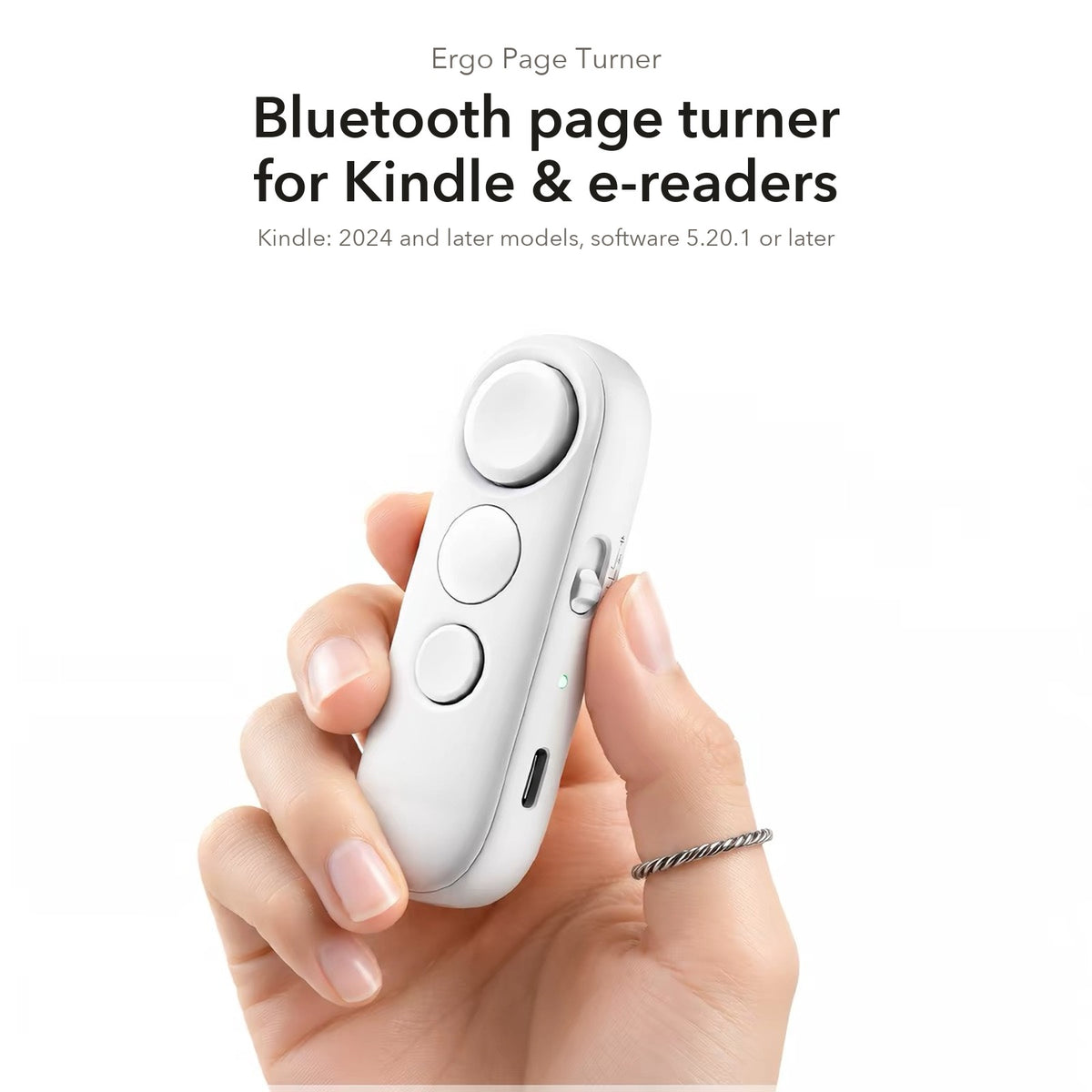 Ergo Page Turner for Kindle & E-Readers — held in hand